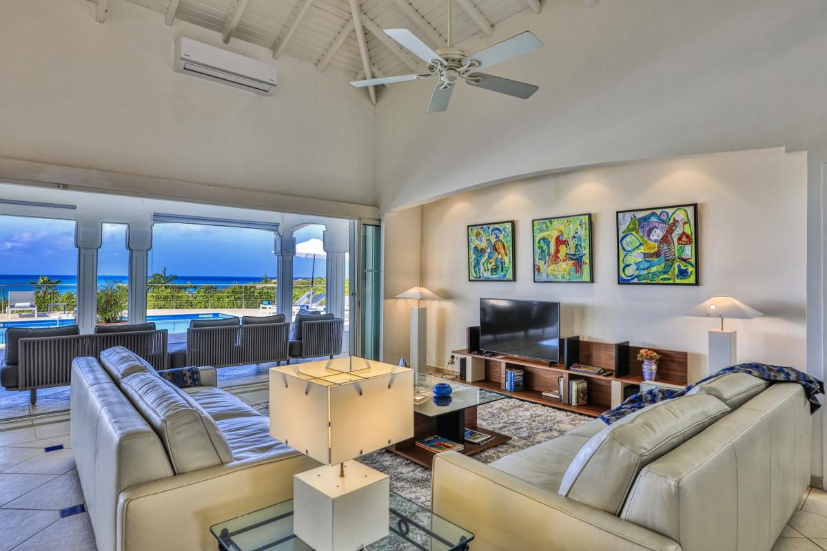 12.Location villa Oceane Terres Basses Saint Martin - Salon